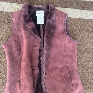 Pendleton Women's Mauve Shearling Vest